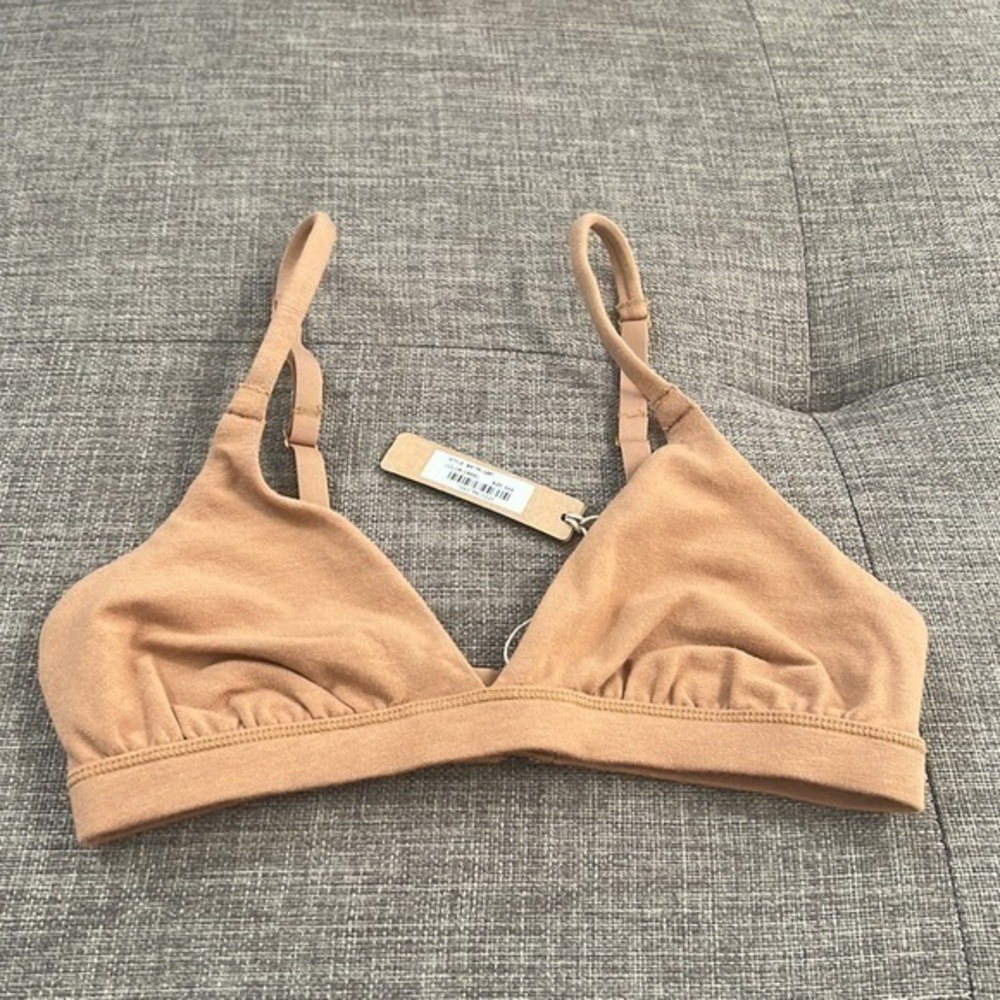 Skims Cotton Jersey Triangle Bralette - Picture 3 of 7